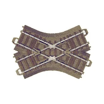Modelová železnice TRIX T62649 H0 Kolejové křížení 103,3mm/48,6° s podložím TR62649