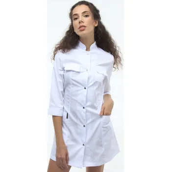 Dámské šaty Šaty In White 103 (58 vel.) XXXL, bílé