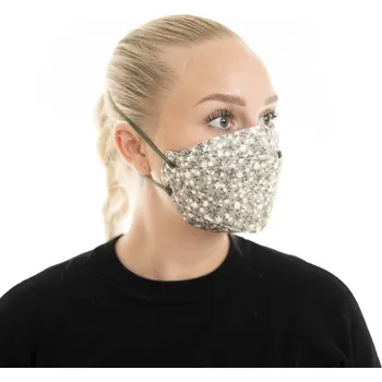 respirátor Balerina Czech s.r.o. Balerina zdravotnický nano respirátor FFP2 PFHM931 FISH TYPE - Grey flowers