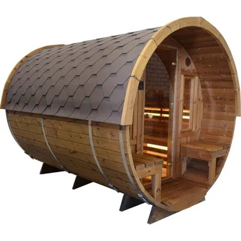 Sauna Dřevěná sudová sauna - 3m