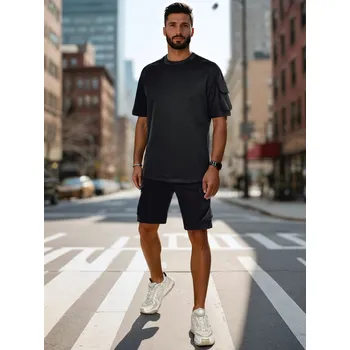 Set pánský komplet basic AX0797 Barva: Černá, Velikost: 2XL