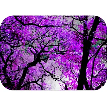 Koupelnová předložka KOUPELNOVÁ PŘEDLOŽKA PROTI SKLUZU 60X40 HIT DRZEWO LIŚCIE FIOLETOWE