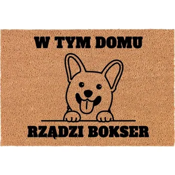 ELEGANTNÍ KOKOSOVÁ VSTUPNÍ ROHOŽKA 60x40cm - JMÉNO PSA