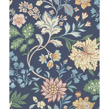 Tapeta Borastapeter Vliesová tapeta na zeď, modrá, květiny, 2008, Icons, Borastapeter, velikost 10,05 x 0,53 m