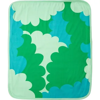 Dětská deka IKEA GRONFINK Dětská deka oboustranná, zelená/vzor stromů, 80x100 cm