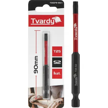 Bit BIT 90mm T25 TORX PRO RÁZOVÉ UTAHOVÁKY OCEL S2, KONCOVKA PRO ŠROUBOVÁK TVARDY