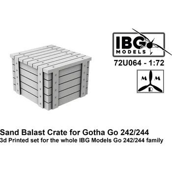 Plastikový model IBG 1/72 Sand Balast Crate for Gotha Go 242/244