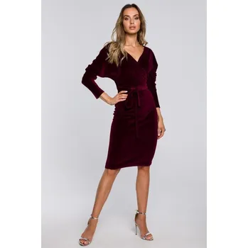 Dámské šaty Dámské šaty MOE M561 MAROON S