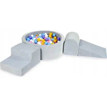 Dětské hřiště Pěnové dětské hřiště s kulatým bazénkem světle šedé