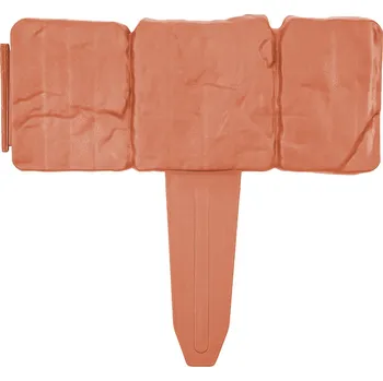 Zahradní obrubník 4Home Zahradní palisáda - obrubník Terracotta, 2,5 m, terakota