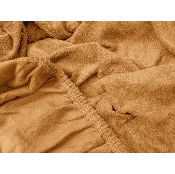 Prostěradlo TEXTILOMANIE Froté prostěradlo Exclusive meruňkové 90 × 200 cm