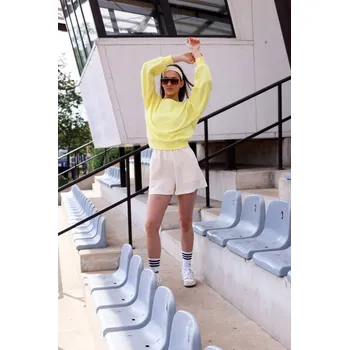 Dámská mikina Mikina s odhalenými zády B293 Barva: Limetková, Velikost: M