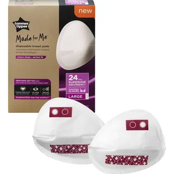 Menstruační vložka Tommee Tippee Vložky do podprsenky Made for Me 24 ks vel. L