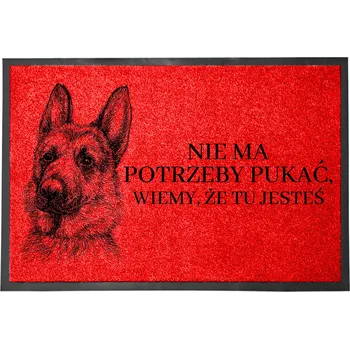 VSTUPNÍ ROHOŽKA PŘED DVEŘE NIE MA POTRZEBY PUKAĆ WIEMY ŻE TU JESTEŚ