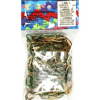 kreativní sada Rainbow Loom Original - gumičky - 600ks - maskáčový mix
