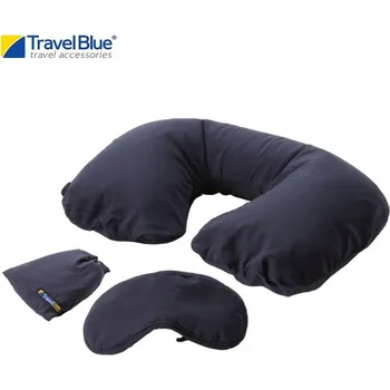 Polštář Cestovní Polštář + čelenka cestovní modrá 223