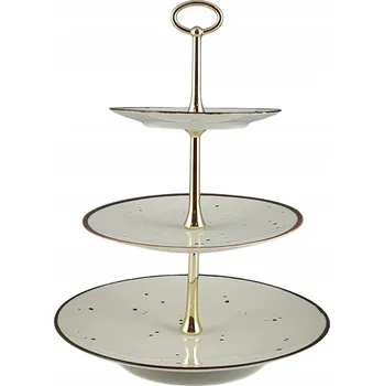 COTTAGE CREAM ETAŽÉRKA / PODNOS 3PATROVÁ - Alumina Bogucice