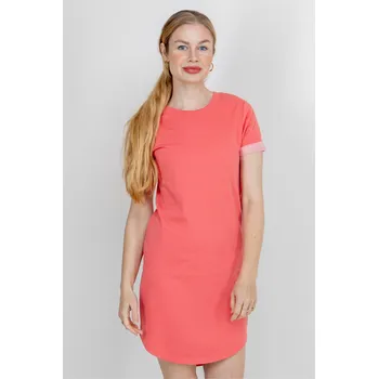 Dámské šaty Jacqueline de Yong JDY dámské tričkové šaty Ivy korálové Velikost: M
