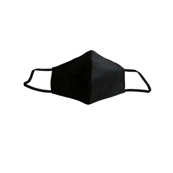 respirátor Stylová rouška - Černý satén