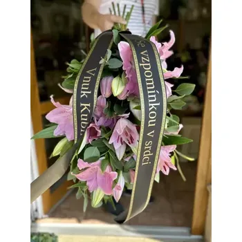 Smuteční dekorace Smuteční kytice z lilií 8ks lilií - rozvoz Praha