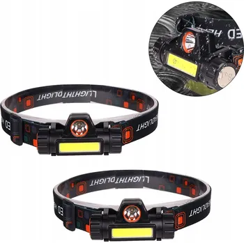 ČELOVKA LED s magnetem COB USB, dobíjecí