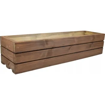 Obraz Květináč dřevo hnědé Proutídekorace 70 cm x 19 x 15 cm