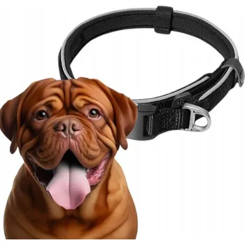 Obojek pro psa Materiálový obojek pro psa s reflexními prvky Dogness, velikost XL