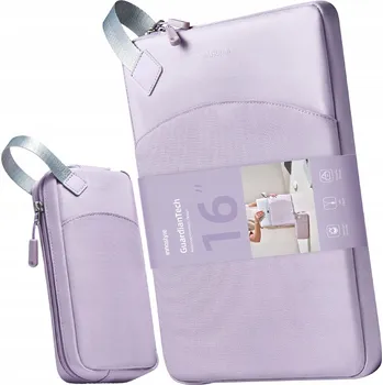 Pouzdro na mobilní telefon INNOSTYLE SADA TAŠKA NA NOTEBOOK 16" + POUZDRO NA PŘÍSLUŠENSTVÍ FIALOVÁ