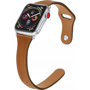 Řemínek na hodinky Kožený řemínek pro Apple Watch 1 2 3 4 5 6 7 SE pro Apple 41mm hnědý