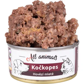 Krmivo pro psa All Animals a.s. All Animals kočkopes konz. Hovězí mleté 100g