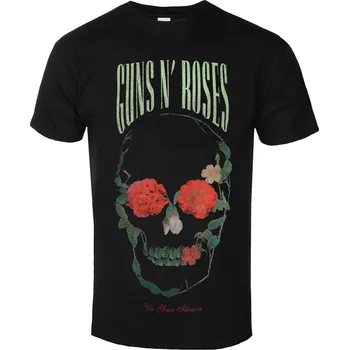 Tričko metal pánské Guns N' Roses - Rose Skull - ROCK OFF - GNRTS150MB