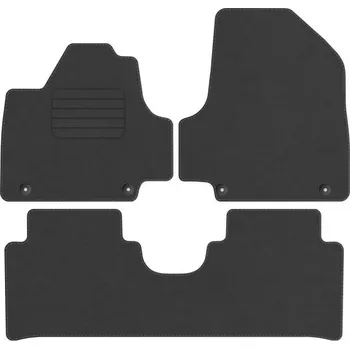 autokoberec Koberce Edecor velurové 3 ks