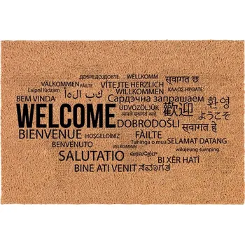 Rohožka KOKOSOVÁ ROHOŽKA PŘED DVEŘE 40X60 – VTIPNÁ A PŘIROZENĚ ODOLNÁ