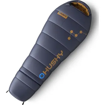 Spacák Husky Kids Magic blue/mustard syntetický třísezónní dětský spacák + DÁREK