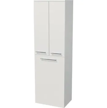 Koupelnový nábytek Koupelnová skříňka vysoká Intedoor LANDAU IDEAL 162/50, 2 dveře, koš bílá matná