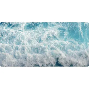 Obraz Prostiskluzová podložka pod myš a klávesnici – Mořské vlny v pohybu, 90 x 45 cm
