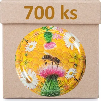 Víčko na sklenici TO-82 - Včela na bodláku - Krabice 700 ks