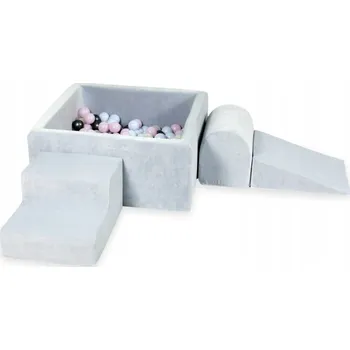 Dětské hřiště Pěnové dětské hřiště s čtvercovým bazénkem šedé