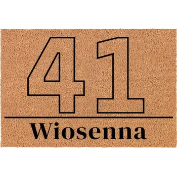 Rohožka KOKOSOVÁ VSTUPNÍ ROHOŽKA BÉŽOVÁ - HIT! NUMER I ULICA W TWOIM MIESZKANIU