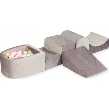 Dětské hřiště Pěnové dětské hřiště se skluzavkou a bazénkem, micro lila