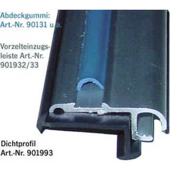 Markýza REIMO Stahovací pás markýzy hliníkový stříbrný, 27x11mm, 3m