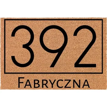 Rohožka KOKOSOVÁ VSTUPNÍ ROHOŽKA BÉŽOVÁ - HIT ULICA I NUMER LOKALU/MIESZKANIA