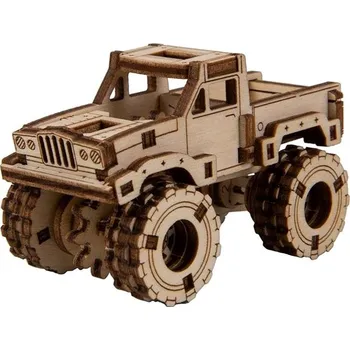 Puzzle Wooden city 3D puzzle Superfast Monster Truck č.3