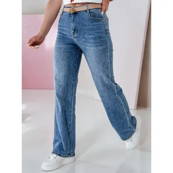 Dámské džíny Dámské džíny straight VELLISATE UY2666 Barva: Nebeská, Velikost: S/36