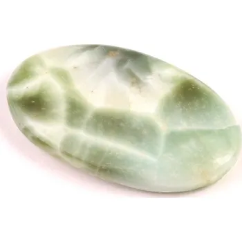 Přírodní kámen Kabošon Pectolite (zelený Larimar) č.3624 (44x26x7mm)