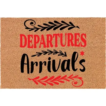 Rohožka KOKOSOVÁ ROHOŽKA 40X60 KE DVEŘÍM DEPARTURES ARRIVALS DOM HIT VZOR