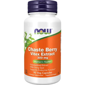 Now Foods Chaste Berry Vitex Extract - extrakt z mateřídoušky 300 mg (90 Veg Kapsla)