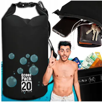 turistický batoh VODĚODOLNÝ VODOTĚSNÝ PYTEL DRY BAG VODOTĚSNÁ TAŠKA BATOH KAJAK 20L