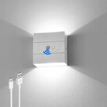 Venkovní osvětlení LED nástěnné svítidlo venkovní s pohybovým senzorem nahoru a dolů bílé světlo