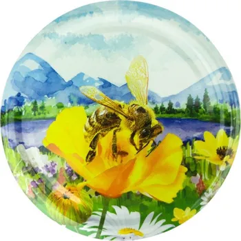 Víčko na sklenici na med se závitem TO 82 - alpská louka